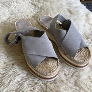Marc Fisher espadrille platform wedges
